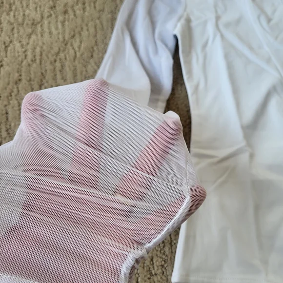 Women’s Long Sleeve White Square Neck Bodysuit – Size XL – NWT – PinkmStyle - Picture 5 of 11